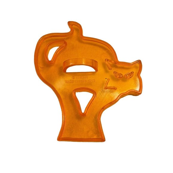Vintage Amscan Vintage Imprint Cookie Cutter Scary  Cat Halloween Haunted House - Picture 1 of 8